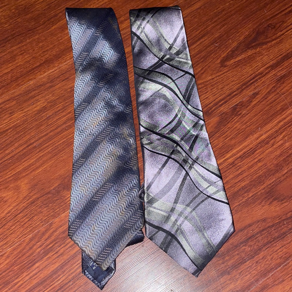 Grey Pattern Ties